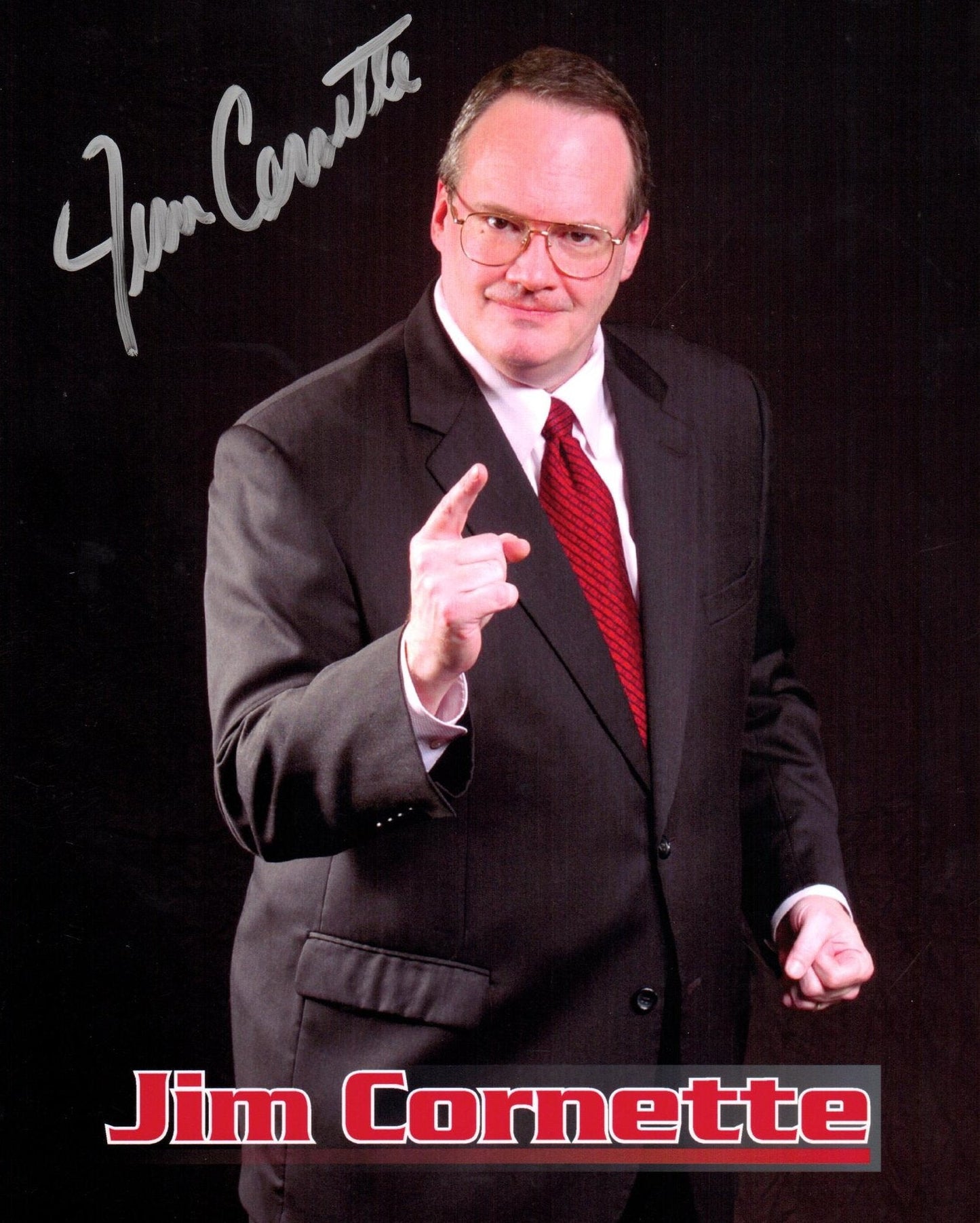 Jim Cornette Autographed 8x10 Photo WWF WWE WCW NWA ROH GFW