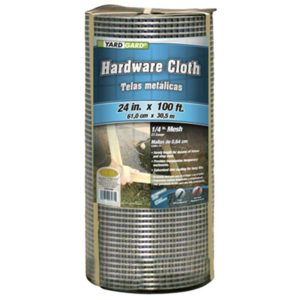 YardGard® 308245B Galvanized Hardware Cloth, 23-Gauge, 1/4" Mesh, 24" x 100'