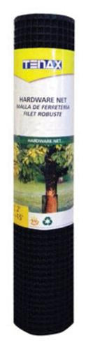 Tenax 62073079 Hardware Net, 24"H x 15'L, Black