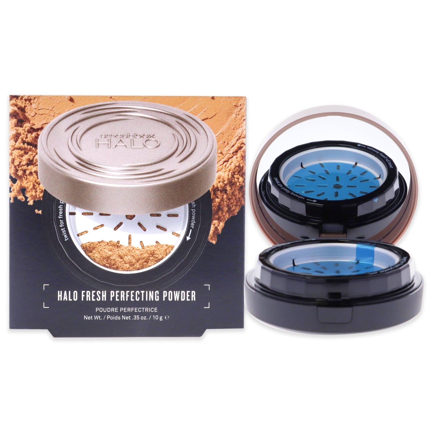 Halo Fresh Perfecting Powder - Medium-Tan by SmashBox for Women - 0.35 oz Powder