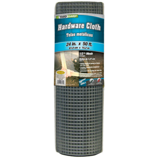 YardGard® 308199B Galvanized Hardware Cloth, 19-Gauge, 1/2" Mesh, 24" x 50'