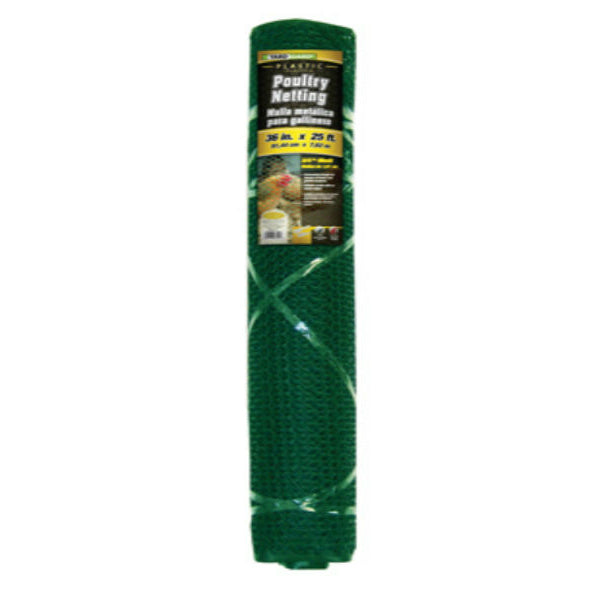 YardGard® 889241A Plastic Poultry Netting, Green, 3/4" Mesh, 36" x 25'