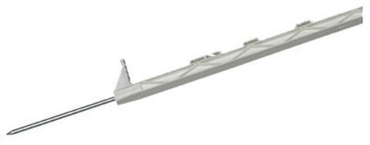 Dare 2600-W Step-In Poly Post, 63" Length, 54" Above Ground, White