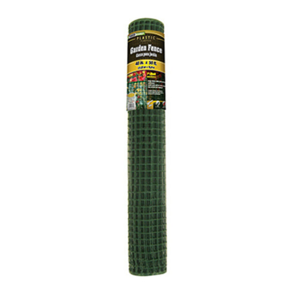 YardGard® 889252A Plastic Garden Fence, Green, 1" Mesh, 48" x 50'