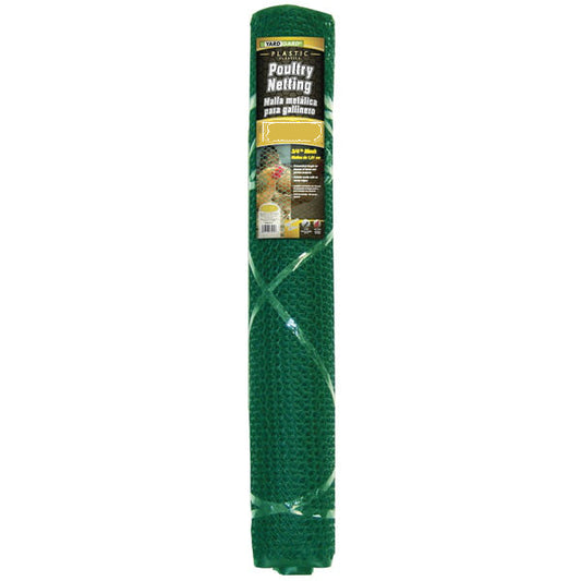 YardGard® 889242A Plastic Poultry Netting, Green, 3/4" Mesh, 2' x 25'