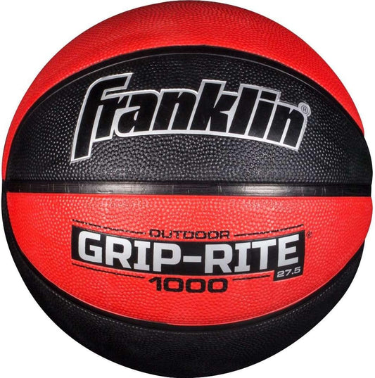 Franklin Sports Grip-Rite 1000 Youth Basketball — Durable Basketball — Junior Size Basketball for School, Camp, Home Basketball Practice — Indoor and Outdoor Basketball — Multiple Colors and Sizes