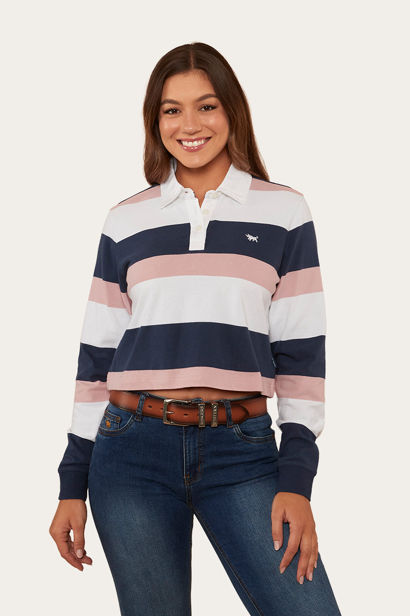 Meredith Womens Rugby Jersey - Rosey Pink