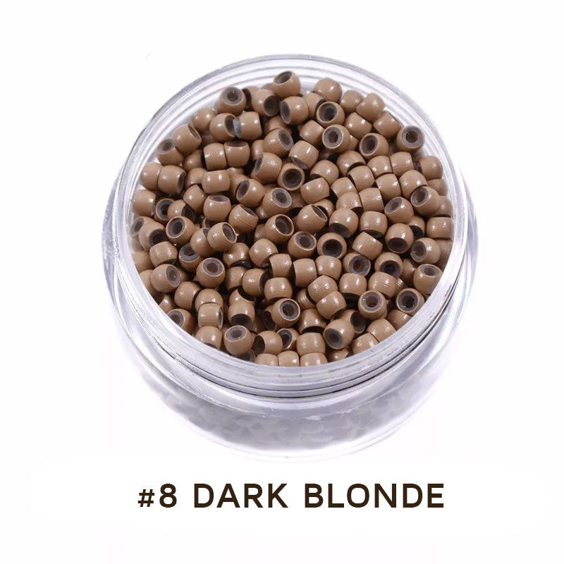 Nano Beads 3mm Silicone Lined for Hair Extensions 200 Pcs